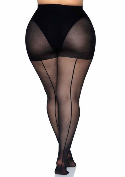 Plus Backseam Pantyhose by Leg Avenue