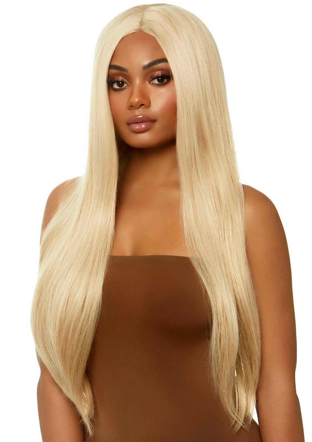 Bestel: Long Straight Center Part Wig (Red) by Leg Avenue - bij Happytoys: de erotische sex webshop | liever Happy dan Easy ⭐⭐⭐⭐⭐