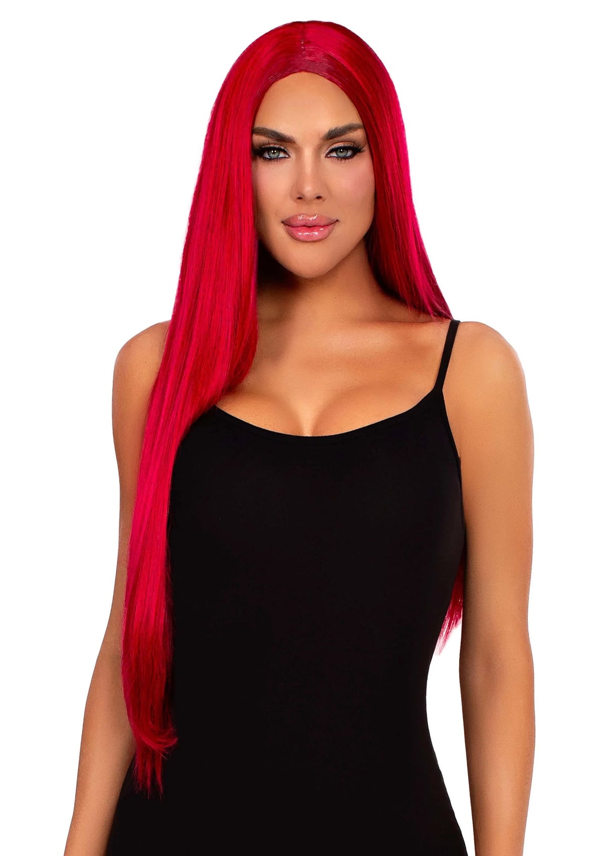 Long Straight Center Part Wig