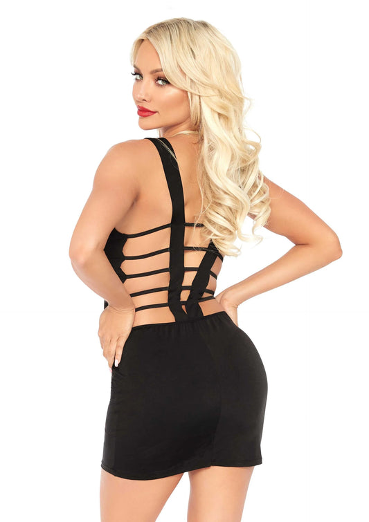 Beste vandaag nog: Deep - V Mini Dress by Leg Avenue - bij Happytoys Sexshop: online sex shop for Feeling Happy & Easy 😊