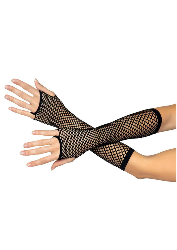 Triangle Net Fingerless Gloves by LegAvenue