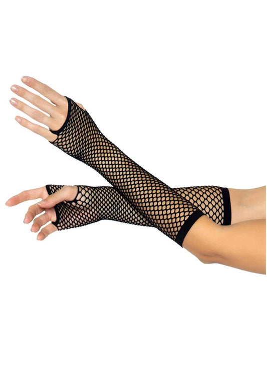 Triangle Net Fingerless Gloves by LegAvenue