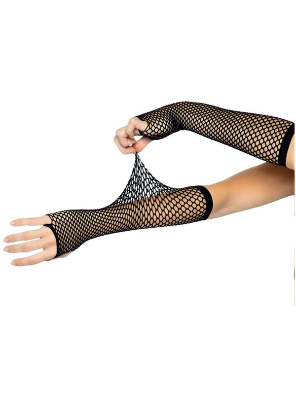 Triangle Net Fingerless Gloves by LegAvenue