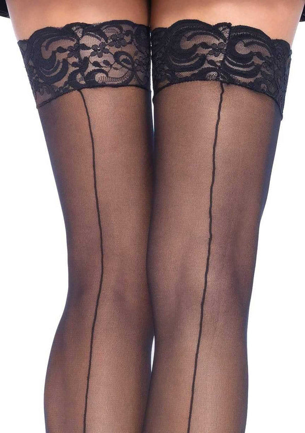 Sheer Stockings With Backseam by Leg Avenue