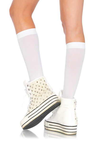Nylon Knee Highs by Leg Avenue