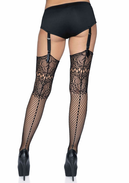 Bestel: Fishnet backseam stockings by Leg Avenue - bij Happytoys: de erotische sex webshop | liever Happy dan Easy ⭐⭐⭐⭐⭐