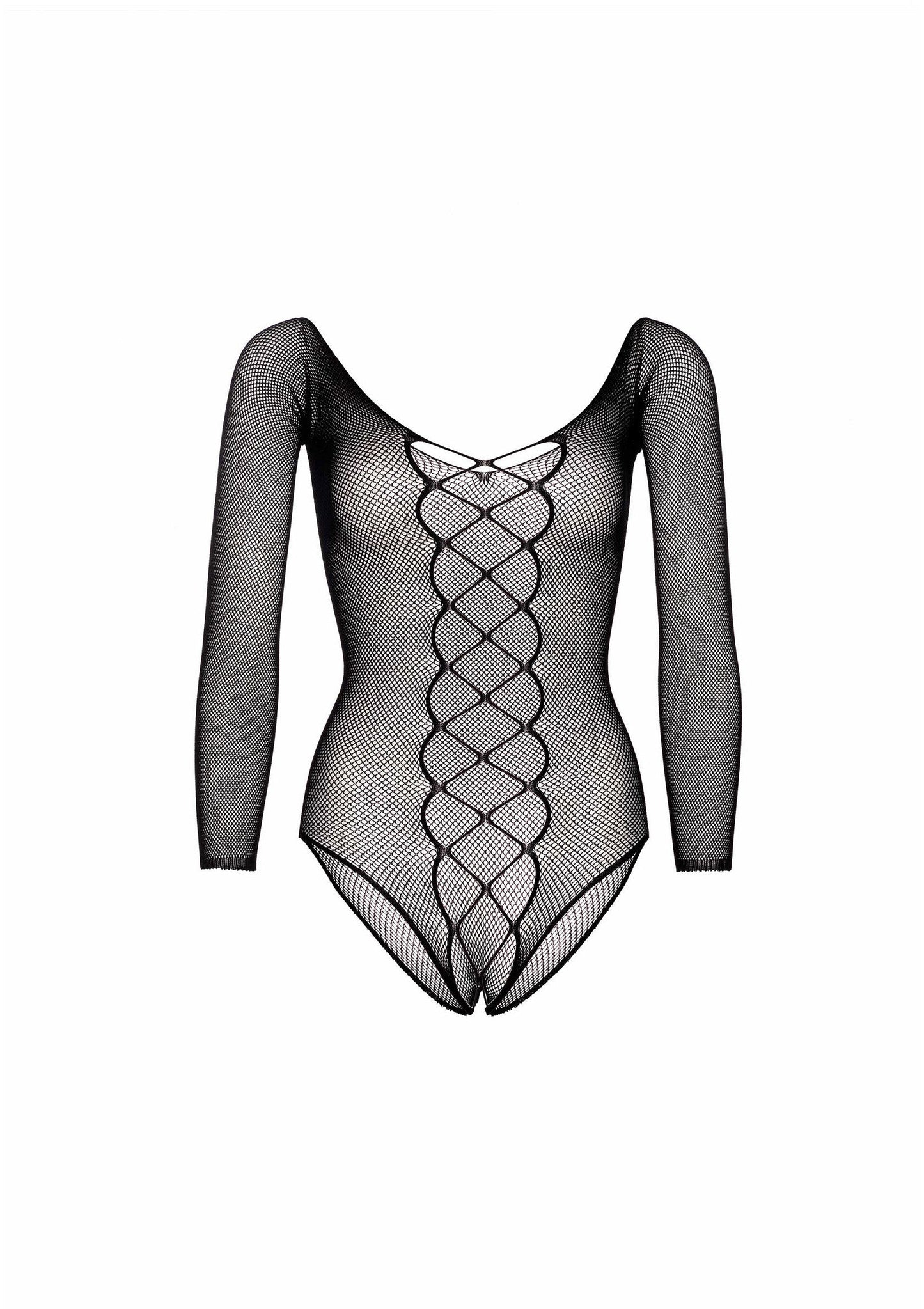 Beste vandaag nog: Fishnet crotchless teddy by LegAvenue - bij Happytoys