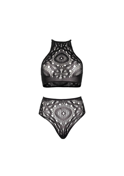 Halter Crop Top and High Waist Thong