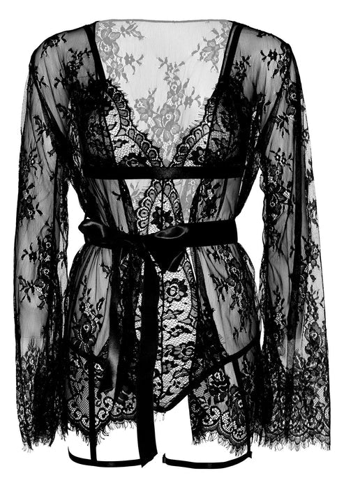 Garter Teddy with String Back and Robe by Leg Avenue Very Sexy Lingerie