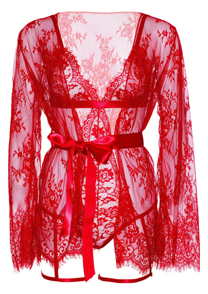 Bestel: Garter Teddy with String Back and Robe by Leg Avenue Very Sexy Lingerie - bij Happytoys: de erotische sex webshop | liever Happy dan Easy ⭐⭐⭐⭐⭐