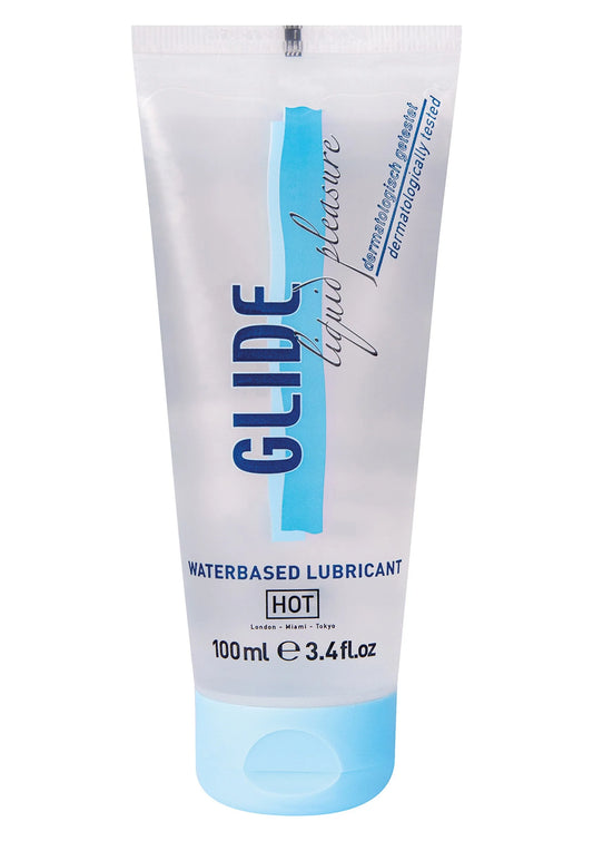 Bestel: Glide Liquid Pleasure Wb 100ml by Hot - Erotisch speelgoed en spellen bij Happytoys: de erotische sex webshop | liever Happy dan Easy ⭐⭐⭐⭐⭐