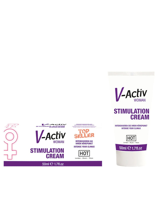 Bestel: V - Activ Woman Stimulation Creme 50 ml - bij Happytoys: de erotische sex webshop | liever Happy dan Easy ⭐⭐⭐⭐⭐ - Default Title - 90261 - NATUREL - 50