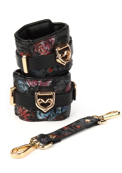 Bestel: Floral Jacquard Wrist Cuffs by Geisha - bij Happytoys: de erotische sex webshop | liever Happy dan Easy ⭐⭐⭐⭐⭐
