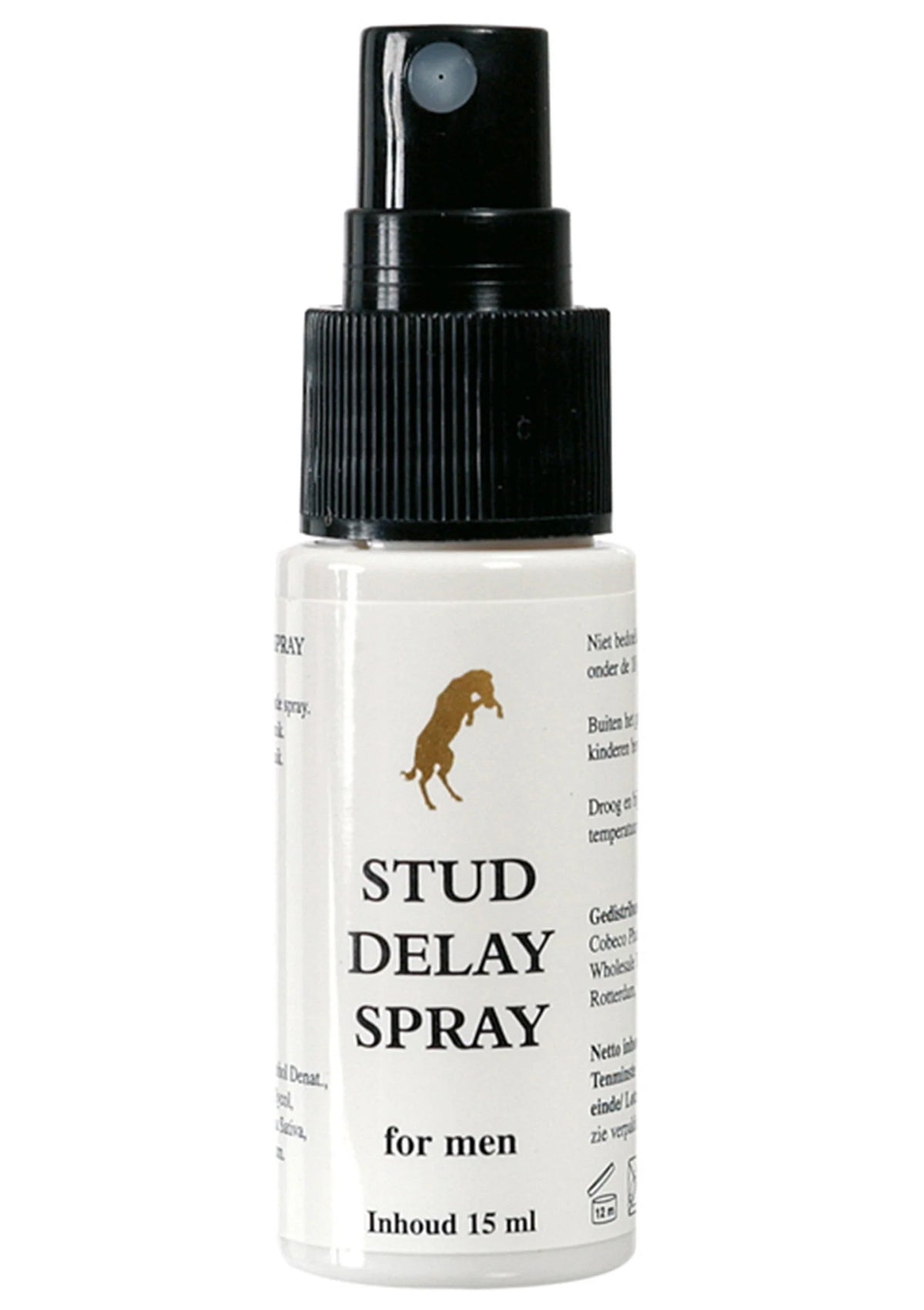 Bestel: Stud Delay Spray 15 ml by Cobeco - bij Happytoys.nl, happytoys.be, Happytoys.ae: erotische sex webshop | liever Happy dan Easy ⭐⭐⭐⭐⭐