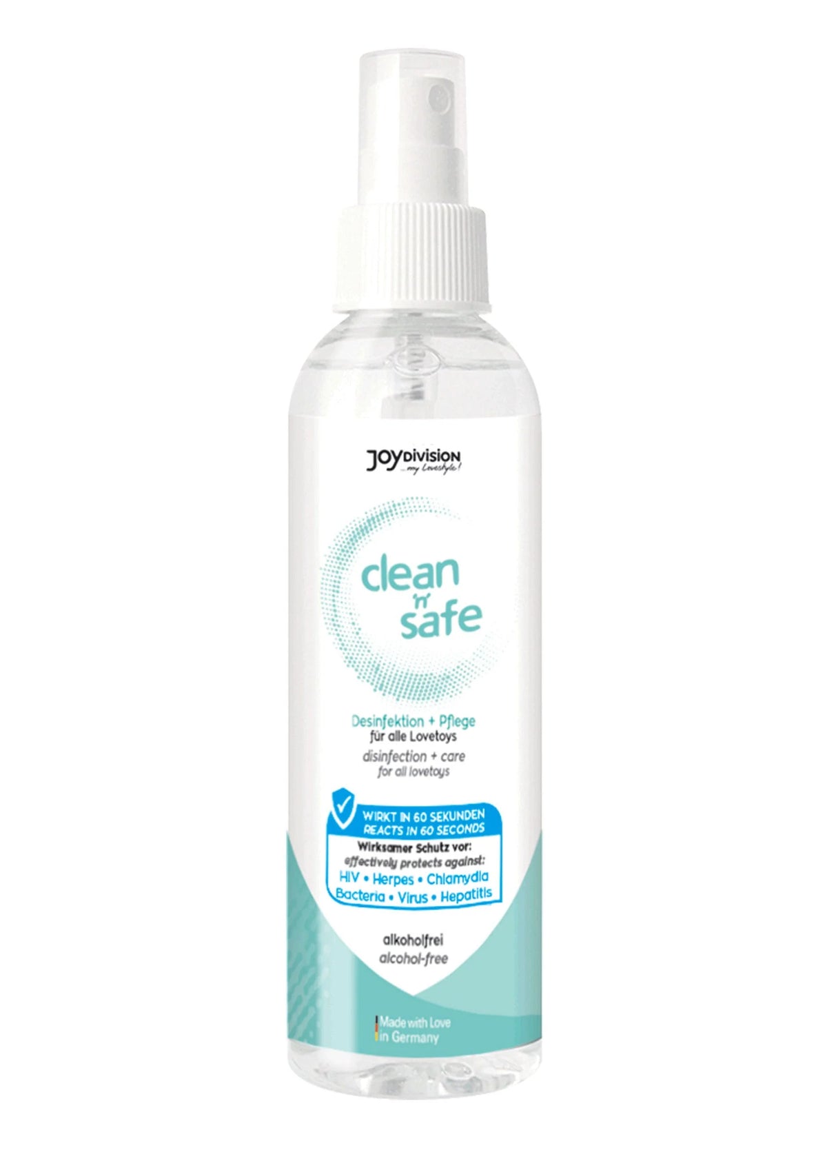 Bestel: Clean N Safe 100 ml by Joy Division - bij Happytoys: de erotische sex webshop | liever Happy dan Easy ⭐⭐⭐⭐⭐ - Default Title - 93537 - NATUREL - 100