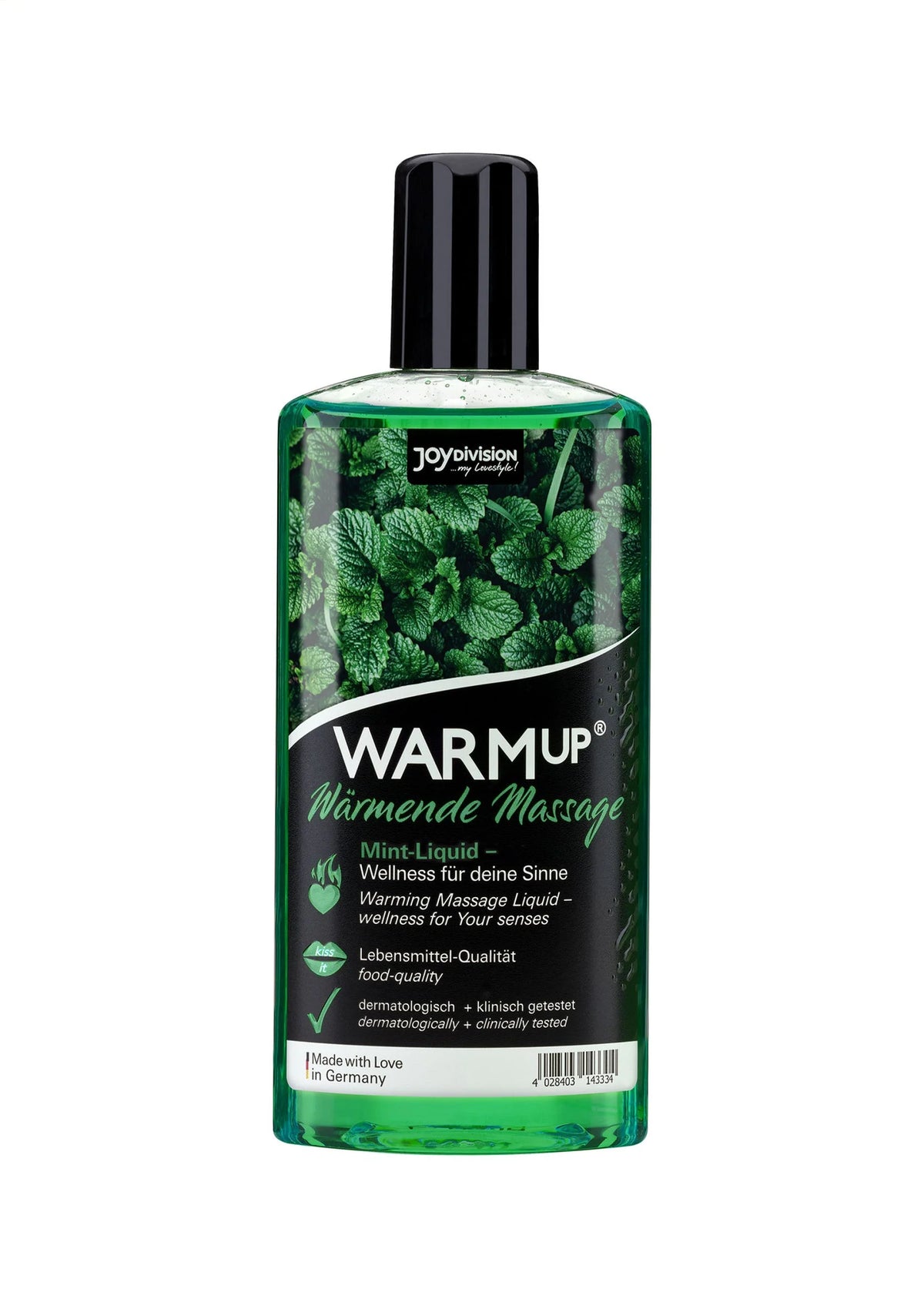Beste vandaag nog: Warmup Massage Oil 150 ml by Joy Division - bij Happytoys Sexshop: online sex shop for Feeling Happy & Easy 😊 - Mint - 93539 - MINT - 150