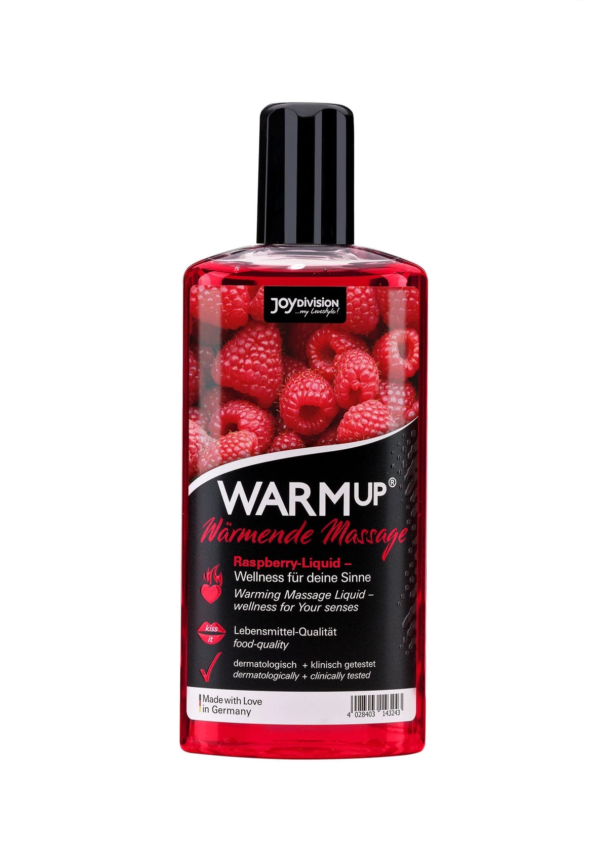 Beste vandaag nog: Warmup Massage Oil 150 ml by Joy Division - bij Happytoys Sexshop: online sex shop for Feeling Happy & Easy 😊 - Raspberry - 93539 - RASPBERRY - 150