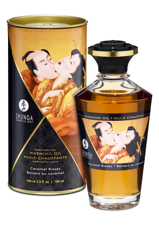 Beste vandaag nog: Warming Oil - Caramel Kisses - 100 ml by Shunga - bij Happytoys Sexshop: Toys for Feeling Happy & Easy 😊