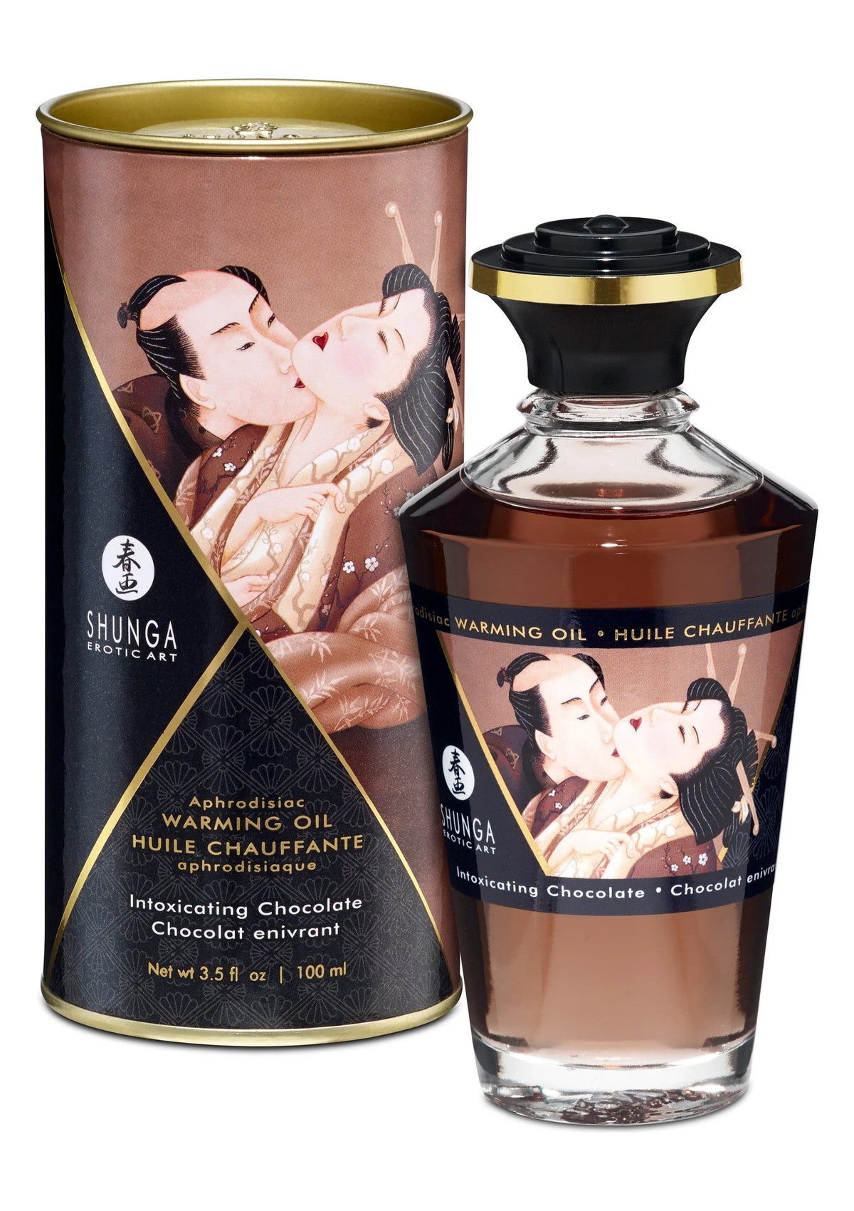 Beste vandaag nog: Warming Oil - Intoxicating Chocolate - 100 ml by Shunga - bij Happytoys Sexshop: Toys for Feeling Happy & Easy 😊