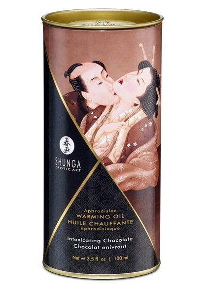 Beste vandaag nog: Warming Oil - Intoxicating Chocolate - 100 ml by Shunga - bij Happytoys Sexshop: Toys for Feeling Happy & Easy 😊