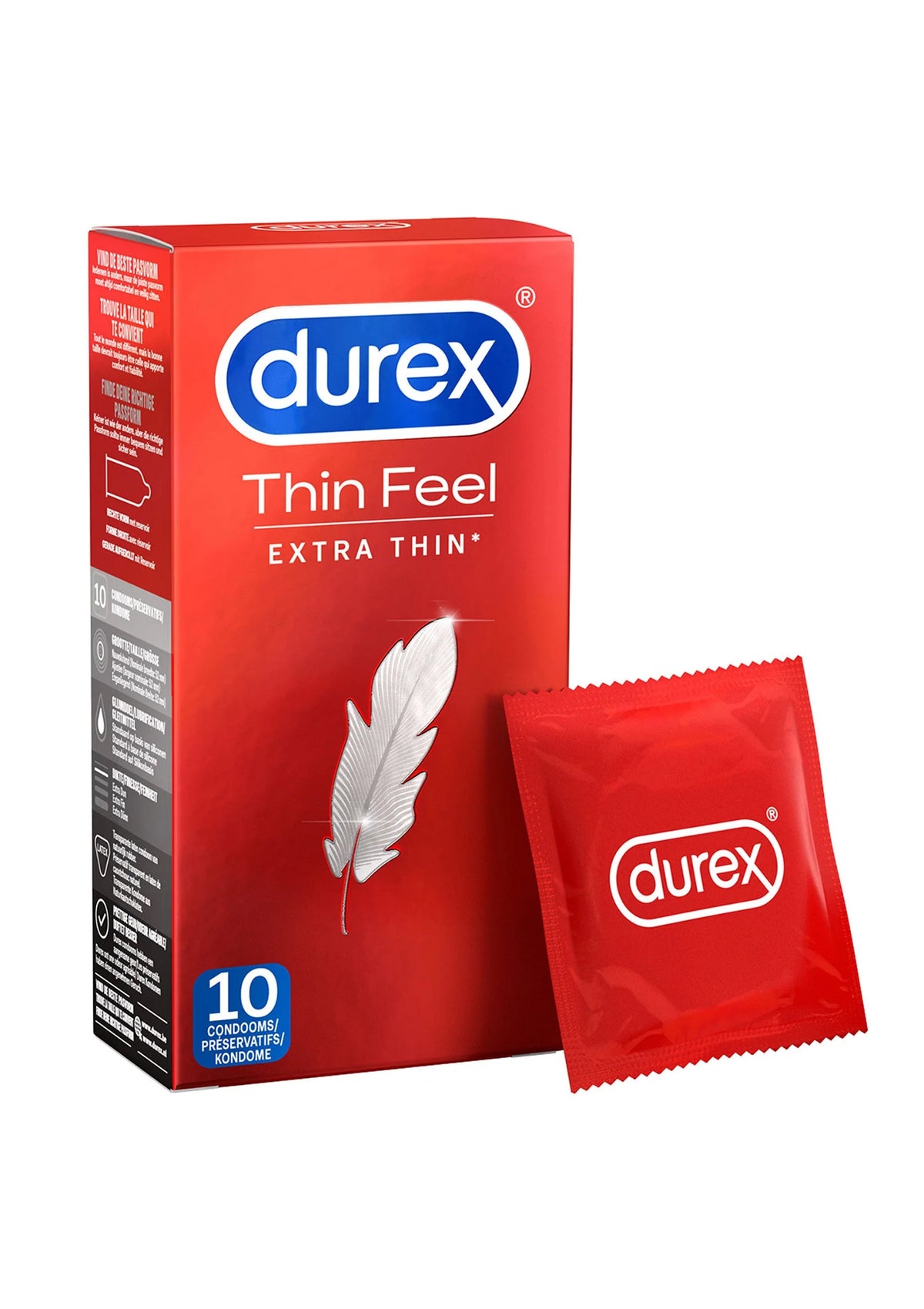 Bestel: Thin Feel Thin 6 x 10 Condoms by Durex - bij Happytoys: de erotische sex webshop | liever Happy dan Easy ⭐⭐⭐⭐⭐ - Default Title - 95543 - NATUREL