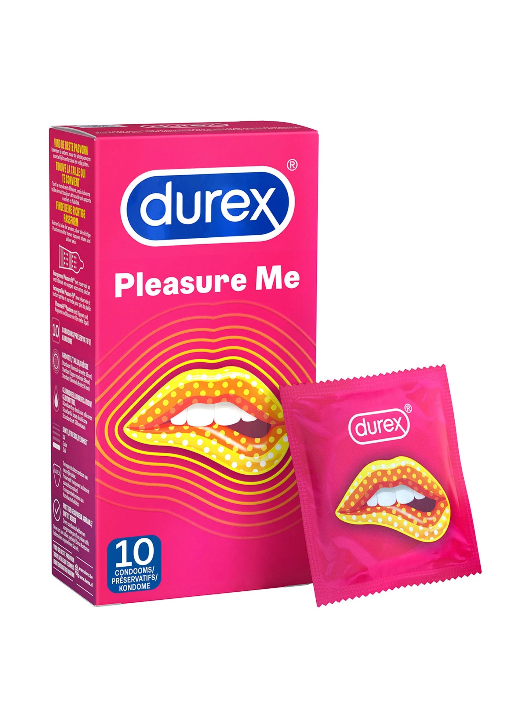 Beste vandaag nog: Pleasure Me Condoms 6 x 10 by Durex - bij Happytoys Sexshop: online sex shop for Feeling Happy & Easy 😊