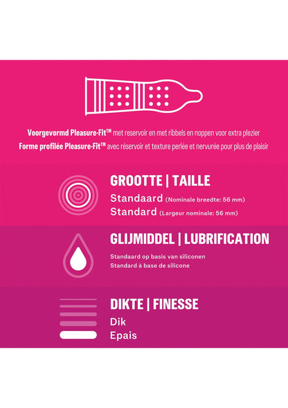 Beste vandaag nog: Pleasure Me Condoms 6 x 10 by Durex - bij Happytoys Sexshop: online sex shop for Feeling Happy & Easy 😊