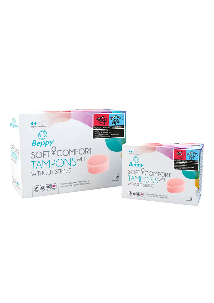 Bestel: Soft & Comfort Wet 2 pcs by Beppy - bij Happytoys: de erotische sex webshop | liever Happy dan Easy ⭐⭐⭐⭐⭐