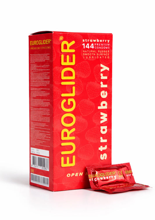 Euroglider Strawberry 144 pcs Condoms by Euroglider
