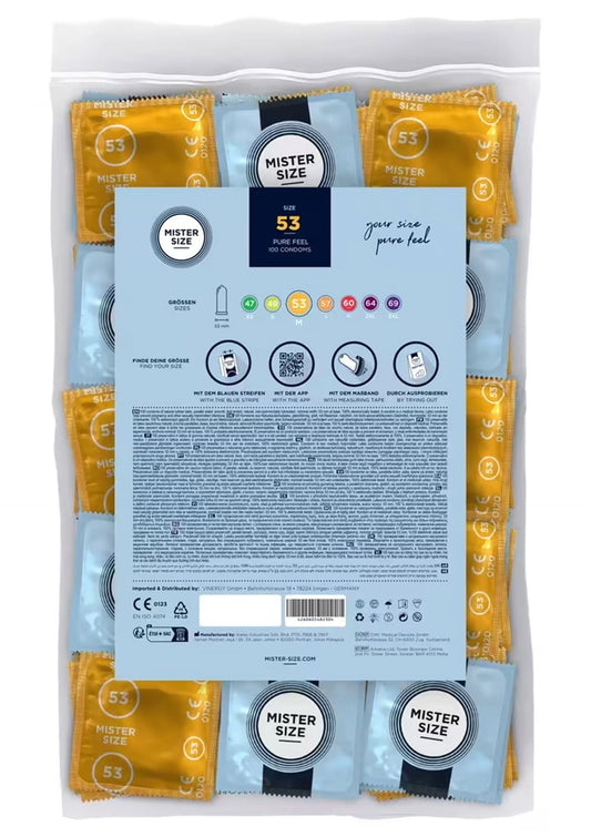 Beste vandaag nog: MISTER SIZE 53mm Condoms 100pcs - bij Happytoys Sexshop: online sex shop for Feeling Happy & Easy 😊