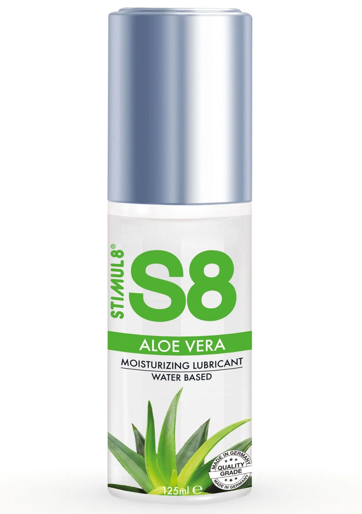 Bestel: S8 Aloe Vera Lubricant 125 ml by Stimul8 S8 - glijmiddel bij Happytoys.nl, happytoys.be, Happytoys.ae: erotische sex webshop | liever Happy dan Easy ⭐⭐⭐⭐⭐ - Aloe Vera - 97409 - ALOE - 125