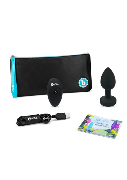 ♀ ♂ B-Vibe Vibrating Jewel Plug M/L - Happytoys Sexshop: Toys for Feeling Happy & Easy 😊 - Discreet geleverd