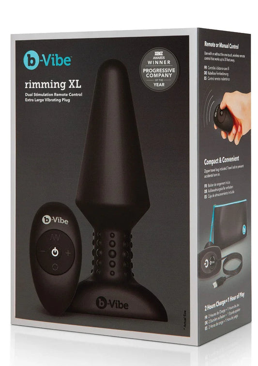 Rimming Plug XL by B-Vibe - Happytoys Sexshop: Toys for Feeling Happy & Easy 😊 - Discreet geleverd