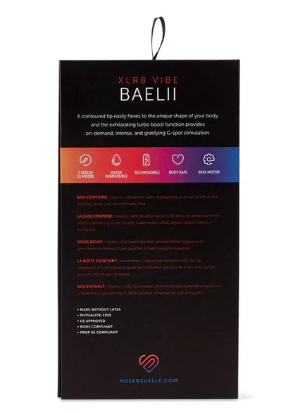 Baelii XLR8 Vibrator by Nu Sensuelle