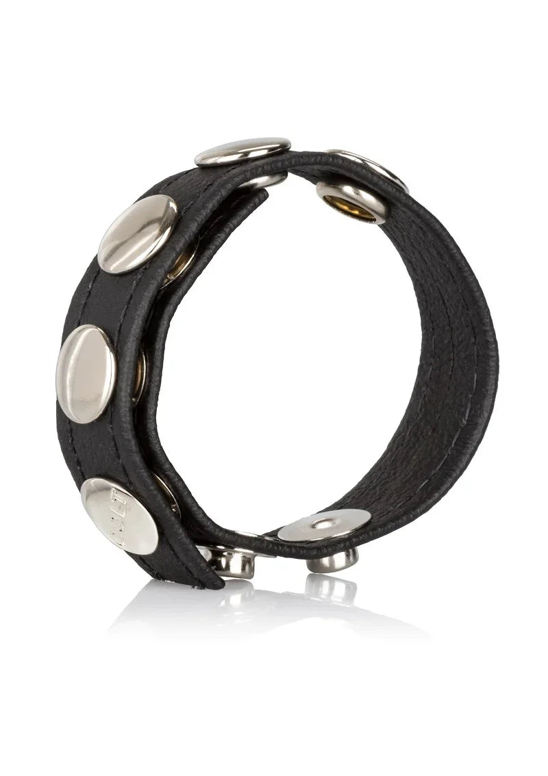 COLT Leather C/B Strap 5-Snap Fastener Cock / Ball ring by CalExotics - Happytoys Sexshop: Toys for Feeling Happy & Easy 😊 - Discreet geleverd