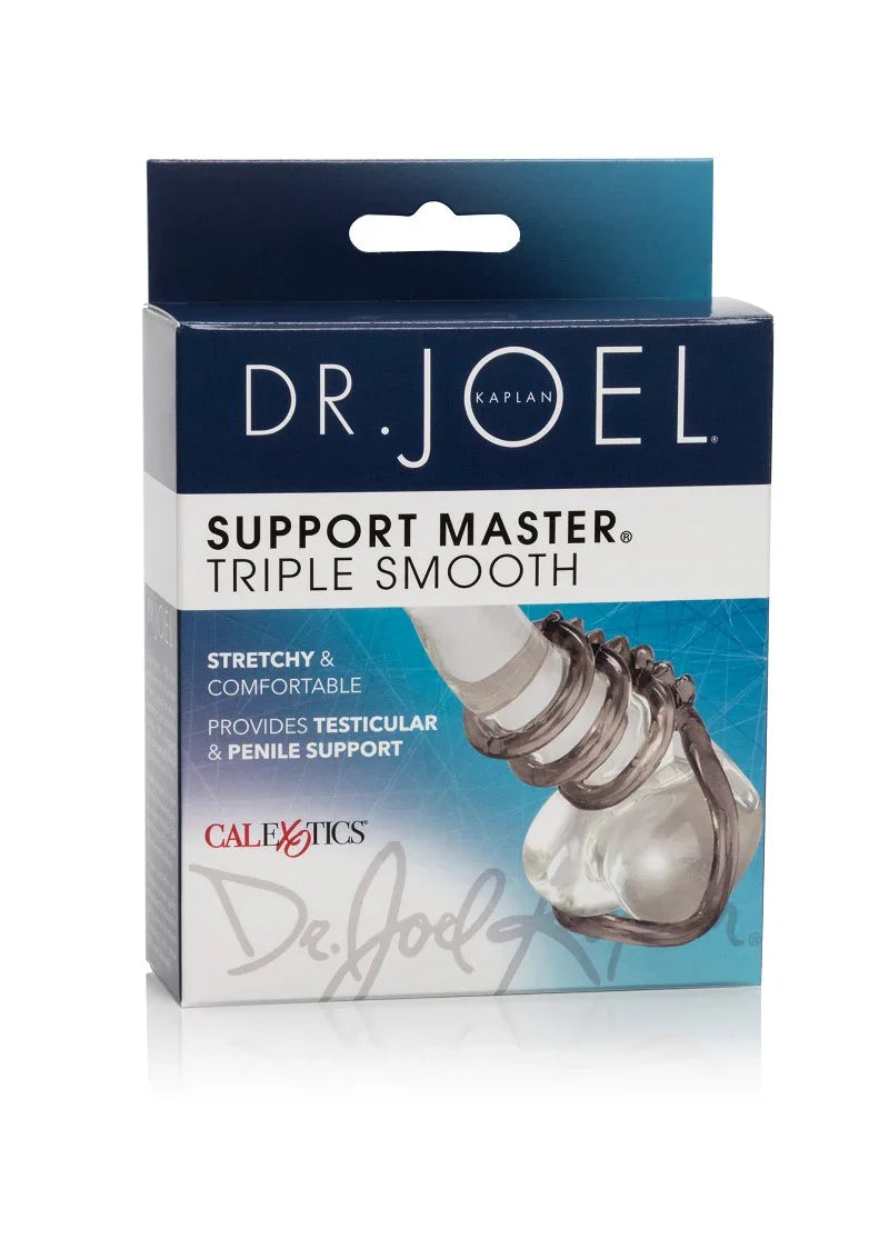 Dr. Joel Kaplan Support Master Triple Smooth Cockring by CalExotics - Happytoys Sexshop: Toys for Feeling Happy & Easy 😊 - Discreet geleverd