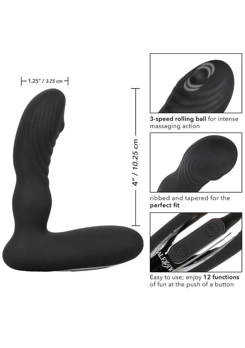 Eclipse Roller Ball Probe Anaal Vibrator by CalExotics - Happytoys Sexshop: Toys for Feeling Happy & Easy 😊 - Discreet geleverd