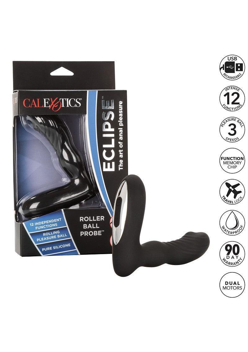 Eclipse Roller Ball Probe Anaal Vibrator by CalExotics - Happytoys Sexshop: Toys for Feeling Happy & Easy 😊 - Discreet geleverd