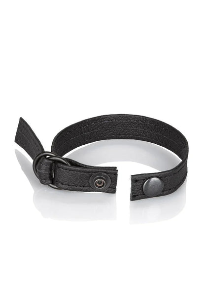Leather Cinch Cockring by CalExotics - Happytoys Sexshop: Toys for Feeling Happy & Easy 😊 - Discreet geleverd