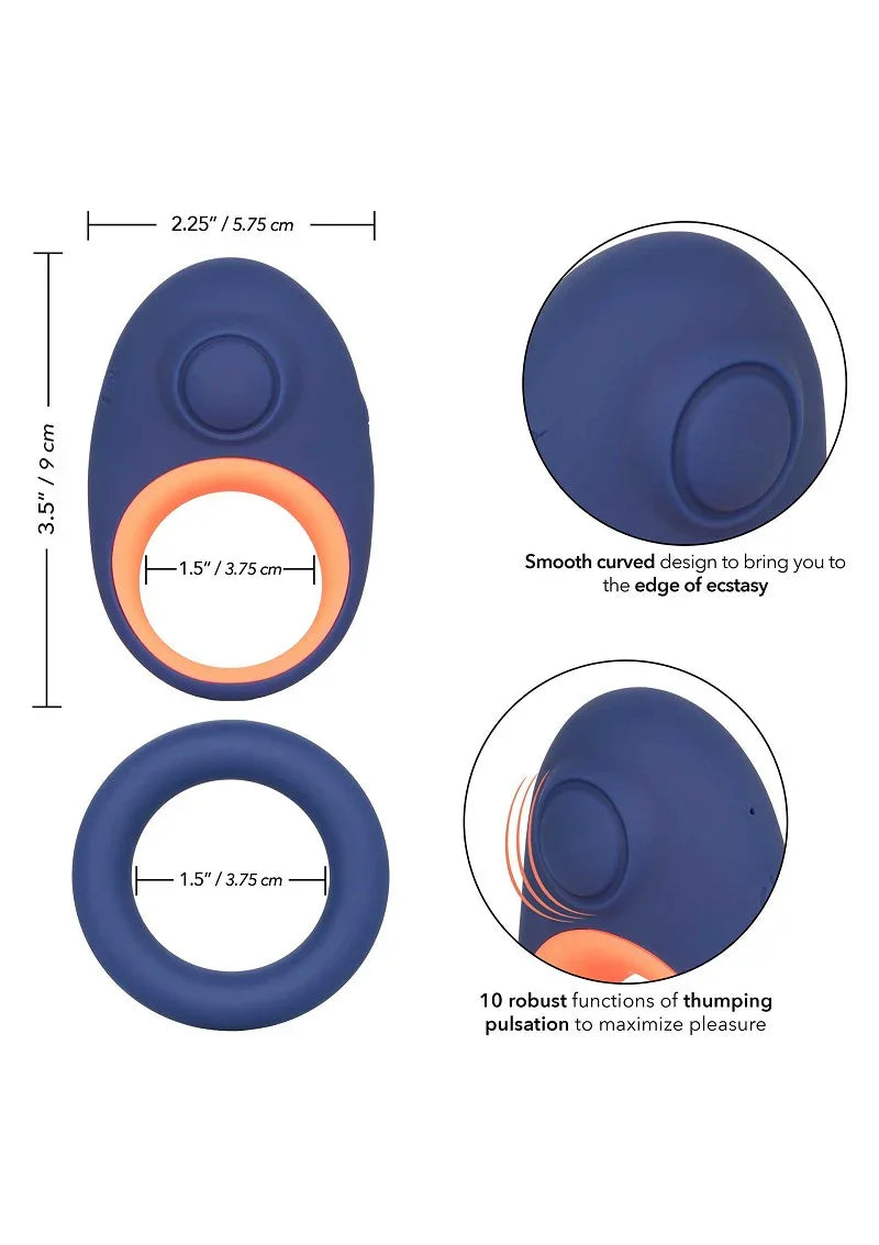 ♂ ♀ CalExotics Link Up Verge vibrator Cockring - Happytoys Sexshop: Toys for Feeling Happy & Easy 😊 - Discreet geleverd