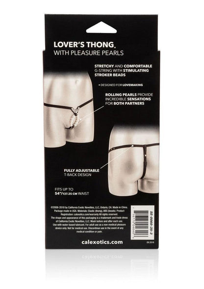 Lover's Thong with Pleasure Pearls by CalExotics - Happytoys Sexshop: Toys for Feeling Happy & Easy 😊 - Discreet geleverd