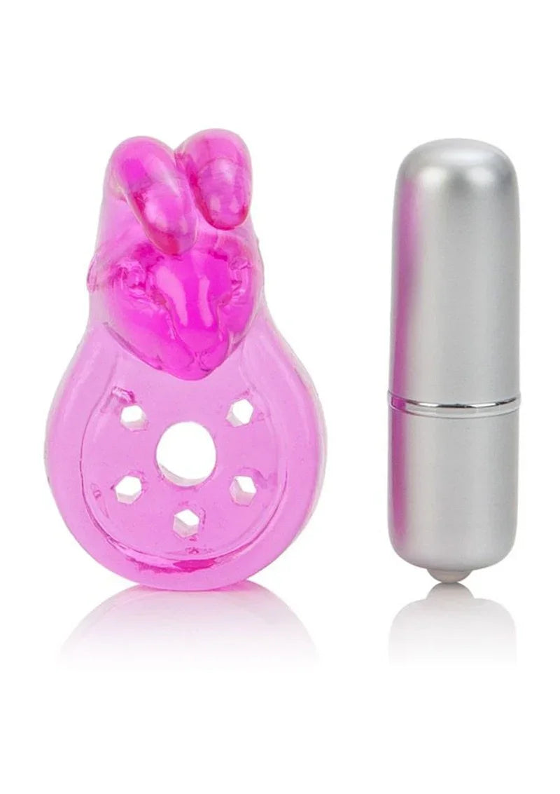 Micro Vibe Arouser Bunny Cockring by CalExotics - Happytoys Sexshop: Toys for Feeling Happy & Easy 😊 - Discreet geleverd
