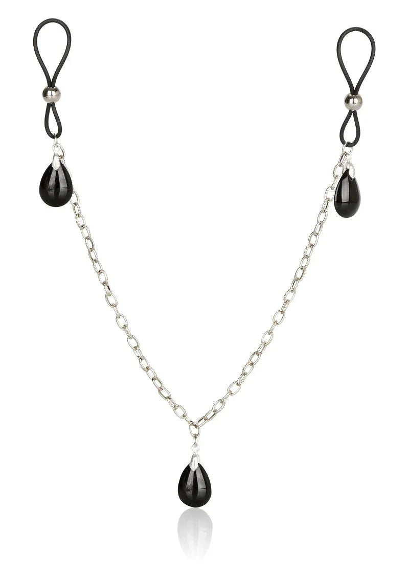 ♀ CalExotics Nipple Play Non-Piercing Nipple Chain Jewelry tepel sierraad - Happytoys Sexshop: Toys for Feeling Happy & Easy 😊 - Discreet geleverd