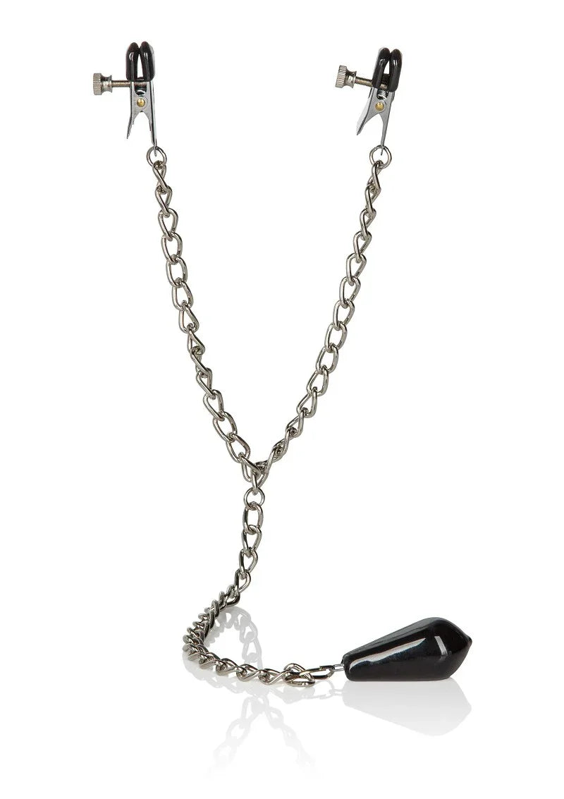 Weighted Nipple Clamps by CalExotics - Happytoys Sexshop: Toys for Feeling Happy & Easy 😊 - Discreet geleverd