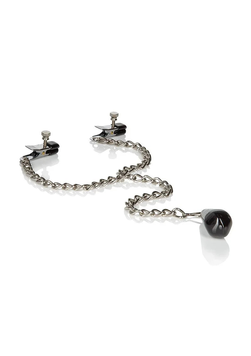 Weighted Nipple Clamps by CalExotics - Happytoys Sexshop: Toys for Feeling Happy & Easy 😊 - Discreet geleverd