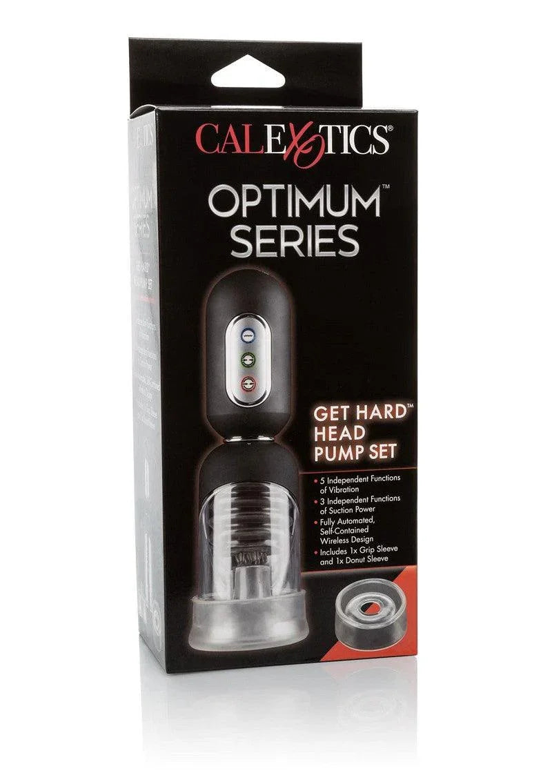 ♂ CalExotics Optimum Series Get Hard Head Pump Set - Happytoys Sexshop: Toys for Feeling Happy & Easy 😊 - Discreet geleverd
