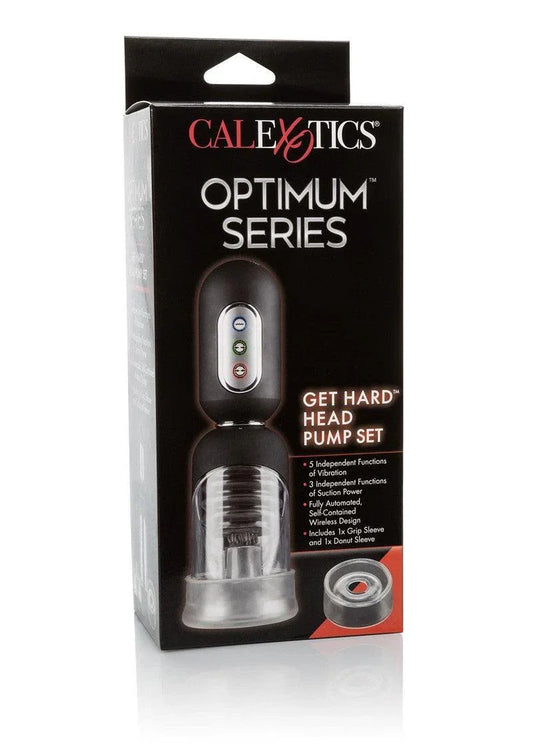 ♂ CalExotics Optimum Series Get Hard Head Pump Set - Happytoys Sexshop: Toys for Feeling Happy & Easy 😊 - Discreet geleverd