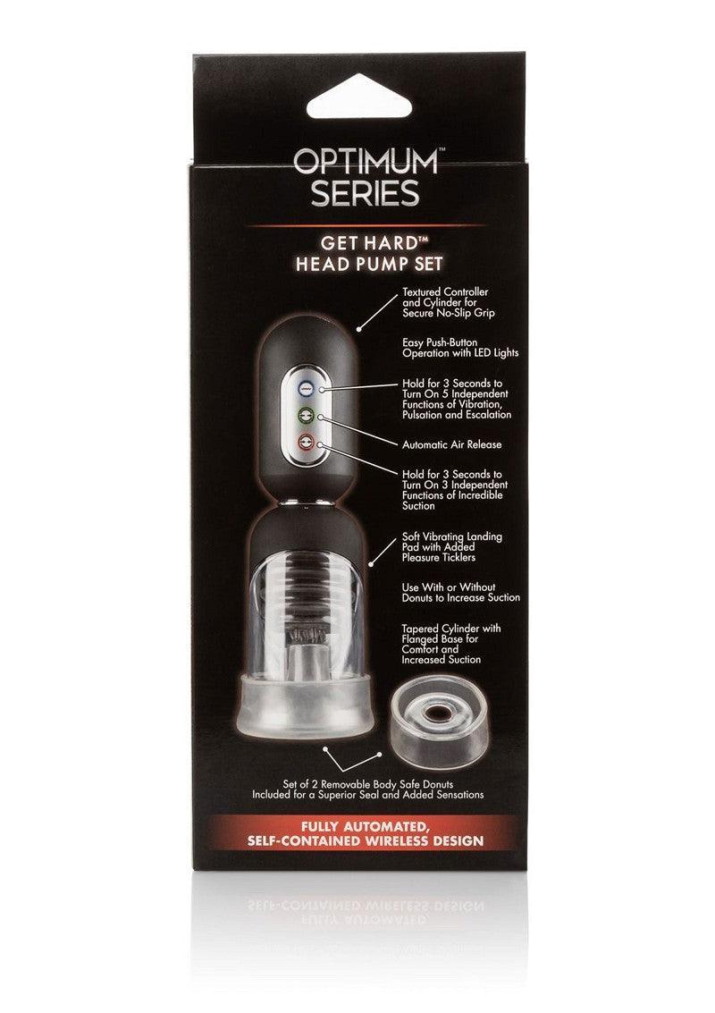 ♂ CalExotics Optimum Series Get Hard Head Pump Set - Happytoys Sexshop: Toys for Feeling Happy & Easy 😊 - Discreet geleverd