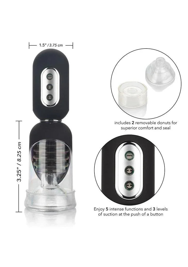 ♂ CalExotics Optimum Series Get Hard Head Pump Set - Happytoys Sexshop: Toys for Feeling Happy & Easy 😊 - Discreet geleverd
