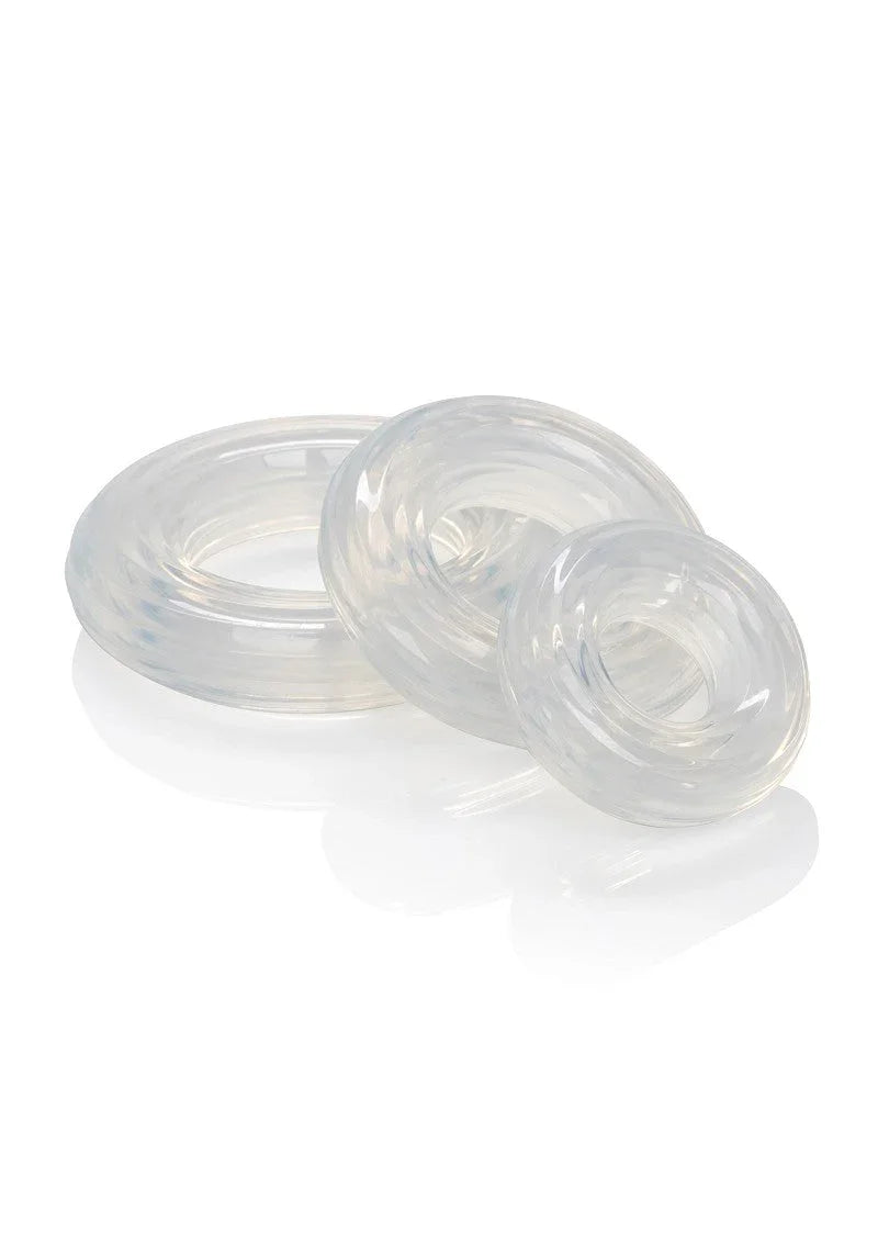 CalExotics Premium Silicone Ring Set - Happytoys Sexshop: Toys for Feeling Happy & Easy 😊 - Discreet geleverd